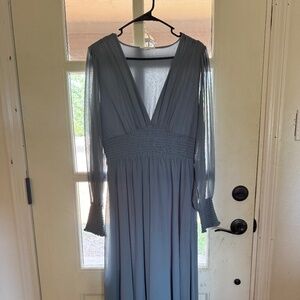 Baltic Born dusty blue maxi dress size large